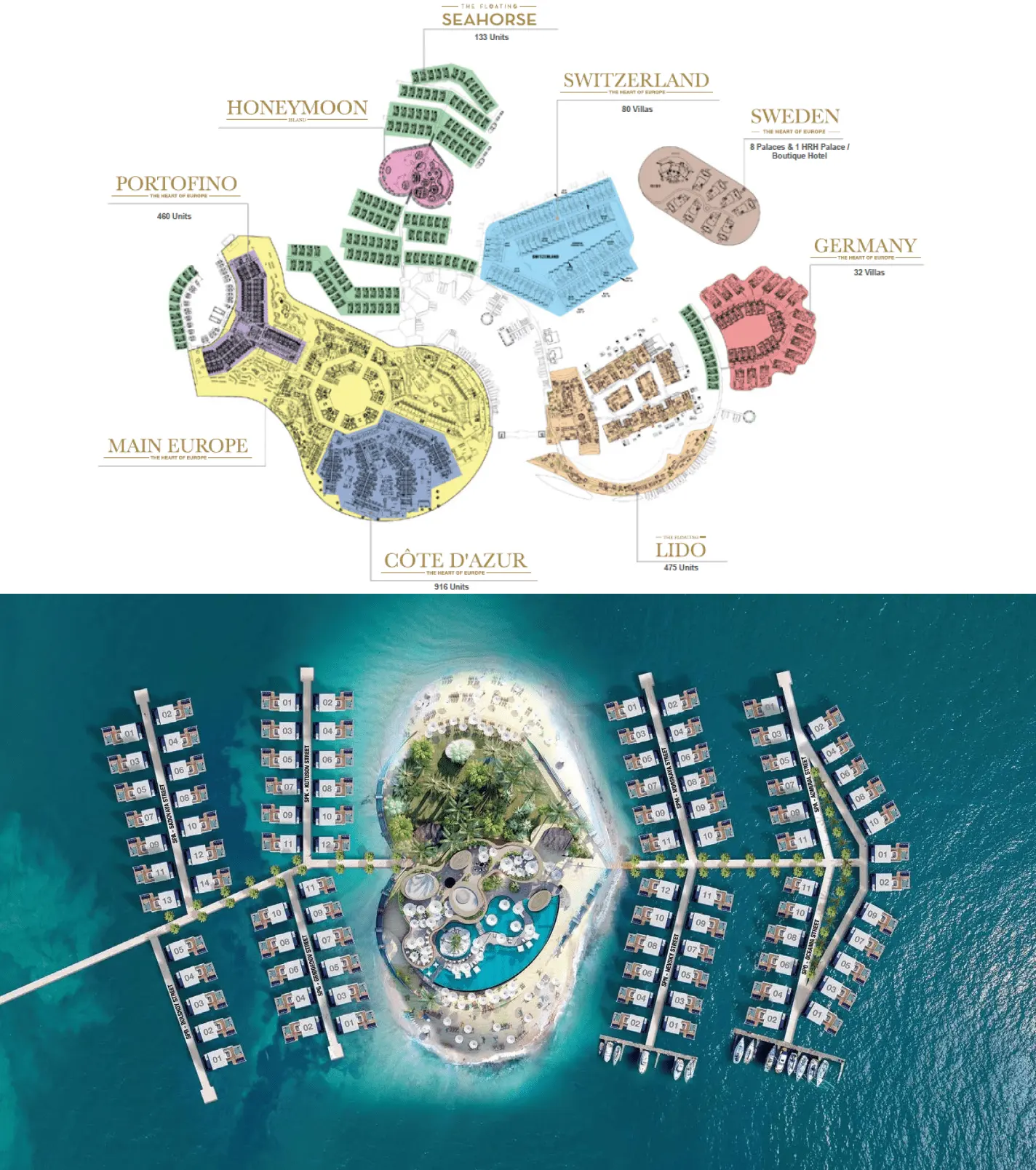 The Heart of Europe - Honeymoon Island and The Floating Seahorse