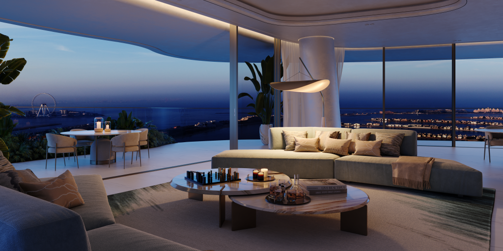 Private lounge in Como Residences designed for comfort and sophistication.